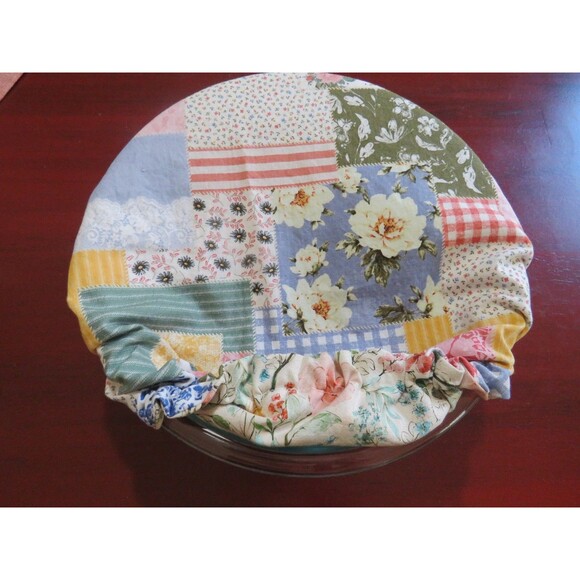 Kitchenaid Bowl Cover, Reversible Boho Patchwork and Floral Mixer Cover - Picture 3 of 5